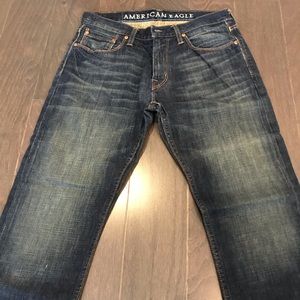 American Eagle Slim Straight dark wash jeans